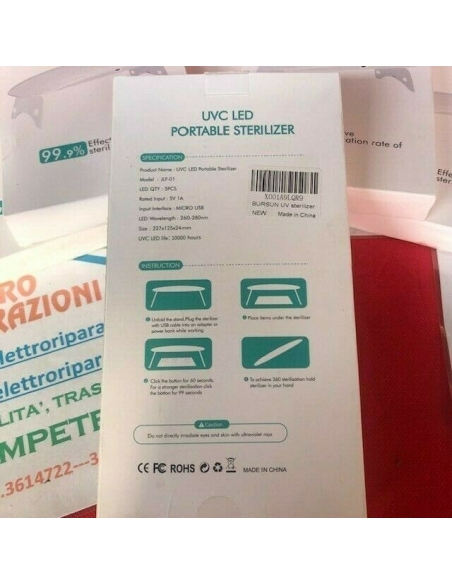 BURSUN Sterilizzatore UV Portatile Telefoni Cellulari uso Domestico Applicabile 