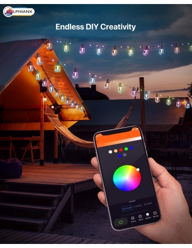 Lphianx S14 Catena Luminosa LED 15mt IP65 RGB...
