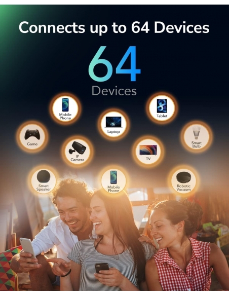 Cudy LT500 WiFi Mesh Router 4G LTE Dual-Band 1200Mbps 4 porte