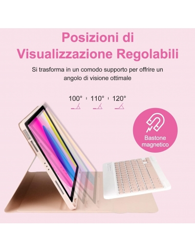 Cover con Tastiera per iPad 10 Generazione...