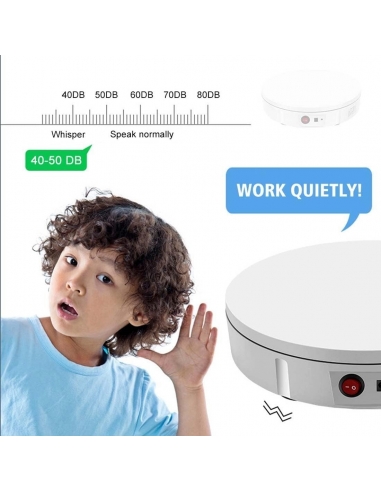 YIHEMEI Espositore Rotante Elettrico,90-180-360...