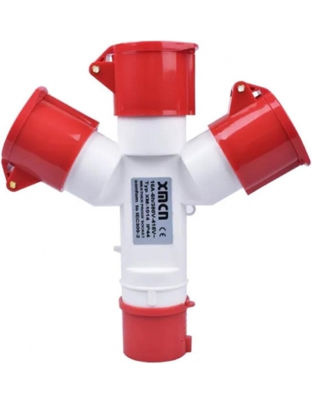 Adattatore Tripla Presa Trifase 380V Industriale Impermeabile e Antipolvere Trip