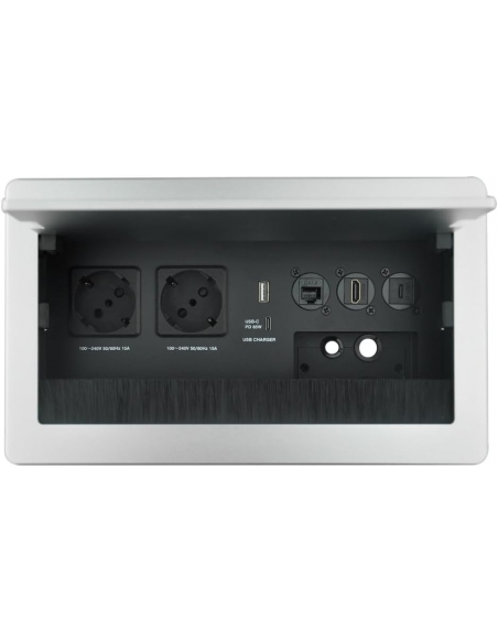 EUPHORIAJINSHI Z300-65S Presa da tavolo multipresa in alluminio da tavolo