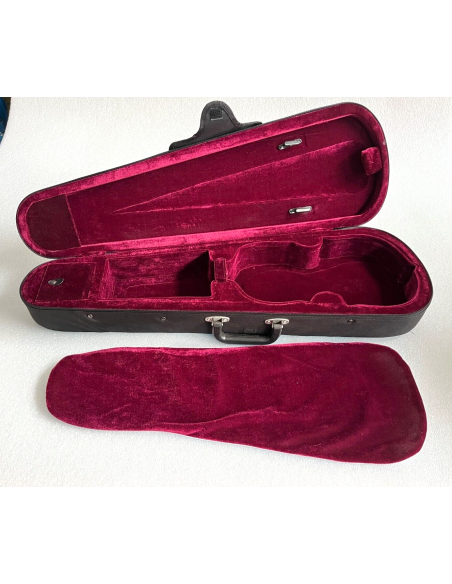 Custodia sagomata per violino 1/2 con tracolla e supporto.