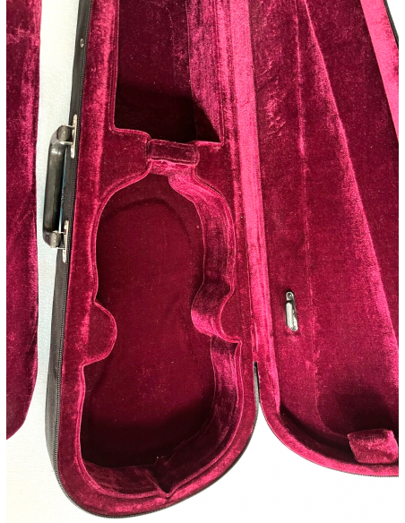 Custodia sagomata per violino 1/2 con tracolla e supporto.