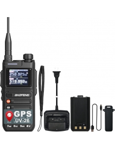 BAOFENG UV-26 Radio ricetrasmittente GPS a lungo raggio...
