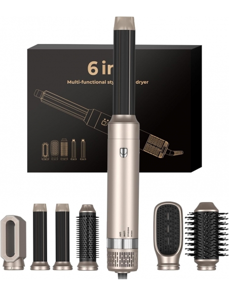 OKWRAP Airstyler 6 in 1, set da 1000 W, con ferro arricciacapelli