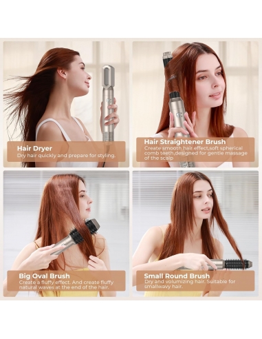 OKWRAP Airstyler 6 in 1, set da 1000 W, con...