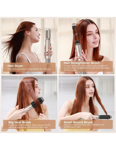 OKWRAP Airstyler 6 in 1, set da 1000 W, con ferro arricciacapelli