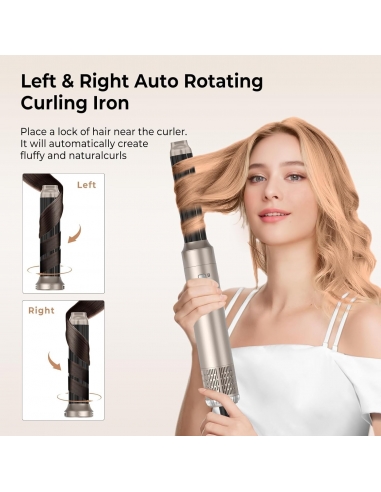 OKWRAP Airstyler 6 in 1, set da 1000 W, con...