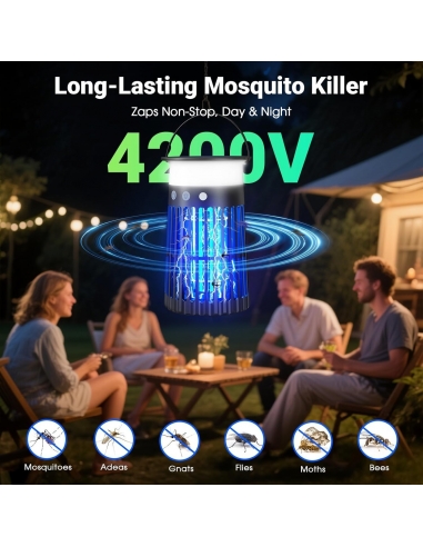 BUG ZAPPER SJZ-091 Lampada Antizanzare Solare...