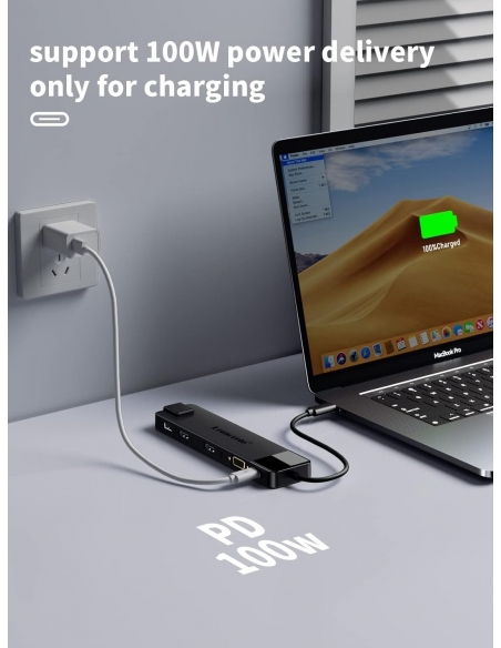 Lemorele Docking Station Gigabit Ethernet, 13-in-1 USB C Hub con 2*HDMI 4K