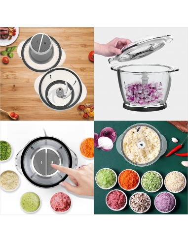 ELESTYLE CP-6088 Tritatutto elettrico da cucina...