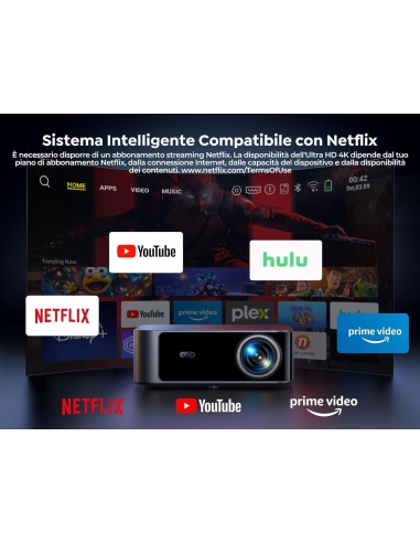 TOPTRO X9 Proiettore 4k Compatible with...