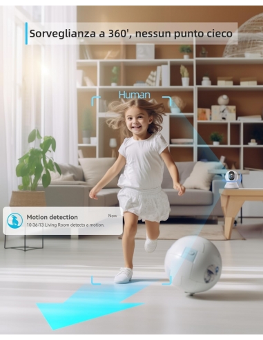 Blurams A31 Telecamera Wi-Fi Interno 2K...