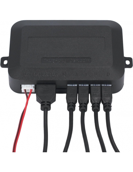Kit 4 Sensori di parcheggio per auto retromarcia posteriori LED Display Sensore
