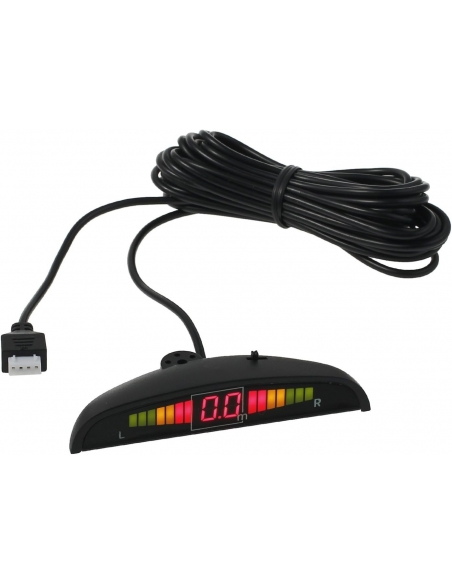 Kit 4 Sensori di parcheggio per auto retromarcia posteriori LED Display Sensore
