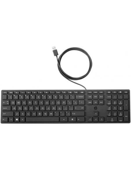 HP Keyboad 320K Tastiera per Computer Layout Italiano QWERTY Universale a filo.