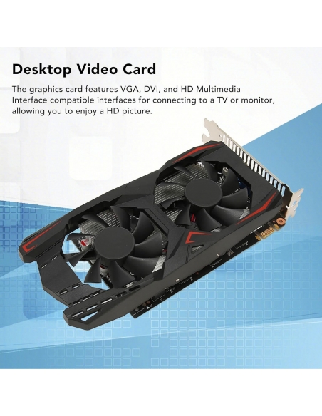 Scheda Grafica GTX1050Ti da 4 GB, GDDR5, 128 Bit, 700 MHz