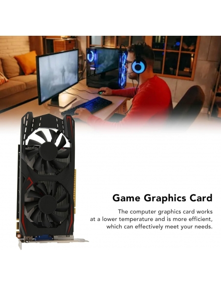 Scheda Grafica GTX1050Ti da 4 GB, GDDR5, 128 Bit, 700 MHz